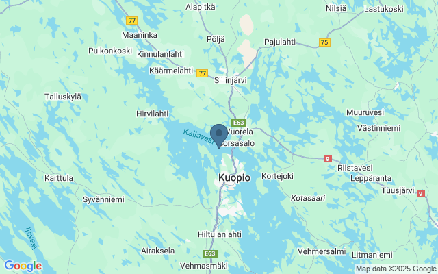 Kaart met locatie Kallavesimeer